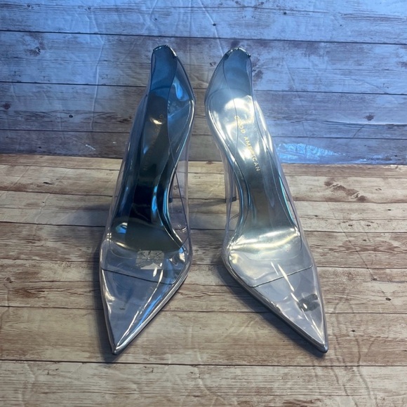 Good American Silver Clear Heels - Picture 3 of 9